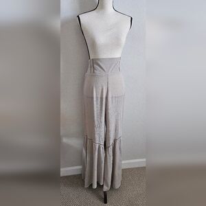 Sincerely Jules Light Taupe boho flowy wide leg pant size small /medium